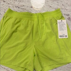 Lululemon Lime Green Pace Breaker Shorts